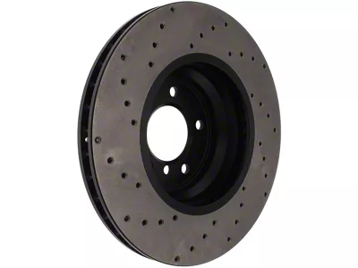 StopTech 07-10 BMW 335i Cross Drilled Left Front Rotor - 128.34093L