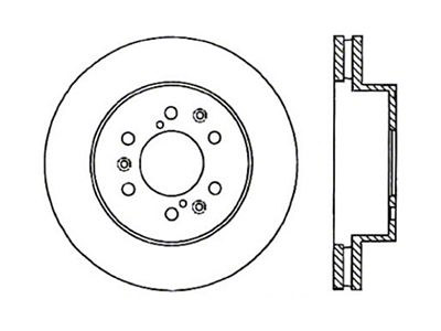 StopTech 07-11 GM Silverado 1500 Cross Drilled Right Front Rotor - 128.66057R