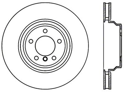 StopTech 07-12 BMW 335i Front Left Cryo Slotted Sport Brake - 126.34093CSL