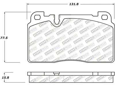 StopTech 07-15 Audi Q7 Street Select Brake Pads - Front - 305.16630