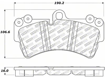 StopTech 07-15 Audi Q7 Street Select Front Brake Pads - 305.09770
