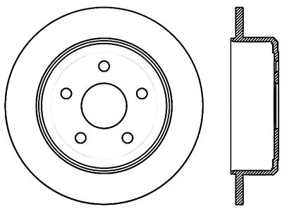 StopTech 07-18 Jeep Wrangler Cryo Slotted Rear Left Sport Brake - 126.67067CSL
