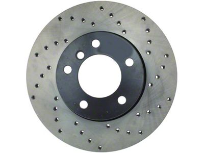 StopTech 08-10 BMW 128i Cross Drilled Left Front Rotor - 128.34077L