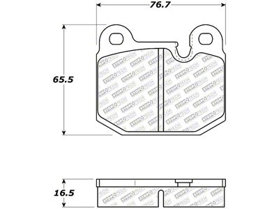 StopTech 08-11 Tesla Roadster Street Select Front Brake Pads - 305.01740