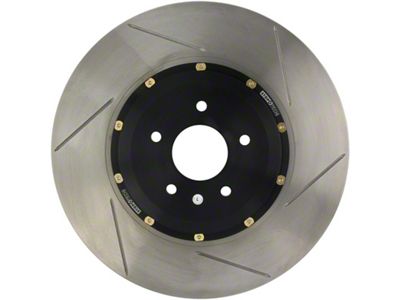 StopTech 08-13 BMW M3 Front Right Drilled AeroRotor w/ Black - 129.34105.16