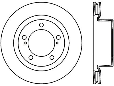 StopTech 08-13 Lexus LX 450/470/570 / 08-13 Land Cruiser Front - 08-13 126.44162CSR