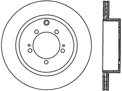 StopTech 08-15 Mitsubishi Lancer Sportstop Cryo Slotted & Drilled Right - 127.46075CR