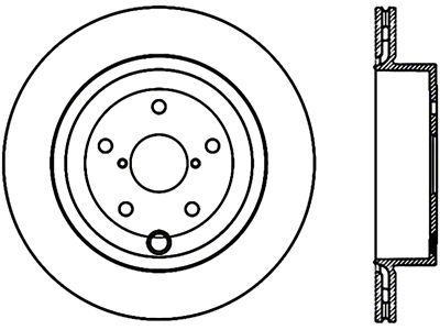 StopTech 08-16 Subaru Impreza WRX STI Left Rear Slotted Cyro - 126.47030CSL