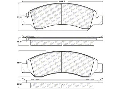 StopTech 08-20 Cadillac Escalade Front Truck & SUV Brake Pad - 319.13630