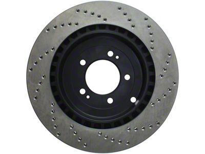 StopTech 08 Mitsubishi Evo AWD Drilled Right Rear Rotor - 128.46075R