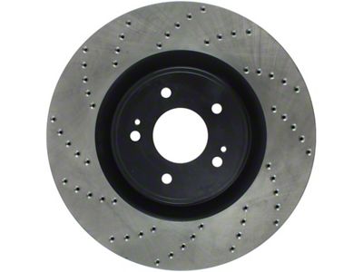 StopTech 08-16 Mitsubishi Lancer Sport Drilled Right Front Rotor - 128.46076R