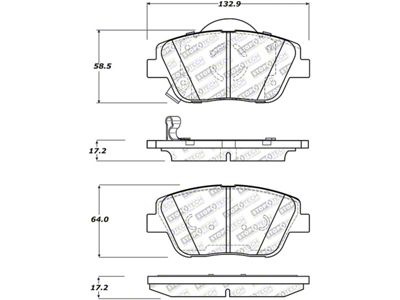 StopTech 09-15 Hyundai Sonata Street Select Front Brake Pads - 305.14440
