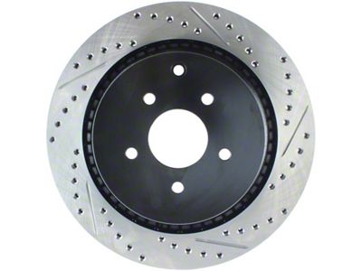 StopTech 09 Infiniti FX50 SportStop Slotted & Drilled Rear Left - 127.42105L