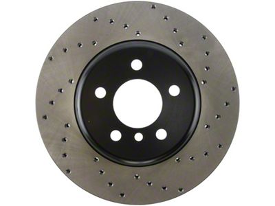 StopTech 11-13 BMW 550i Rear Left Drilled Sport Brake Rotor - 128.34133L
