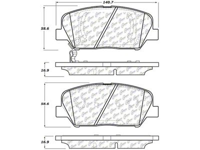 StopTech 11-15 Kia Optima Street Performance Front Brake Pads - 309.14130