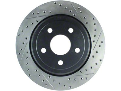 StopTech 12-15 Jeep Cherokee SRT8 Sport Slotted & Drilled Rear - 127.58009L