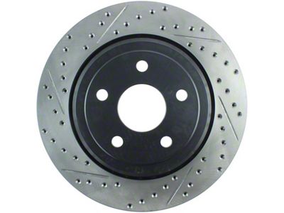 StopTech 12-15 Jeep Cherokee SRT8 Sport Slotted & Drilled Rear - 127.58009R