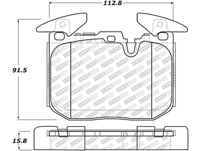 StopTech 12-18 BMW 228i/230i/320i/238i Street Select Brake Pads With Hardware- 305.16090