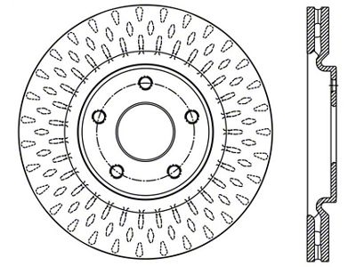 StopTech 12-20 Dodge Grand Caravan Sport Drilled Left Front Rotor - 128.67074L