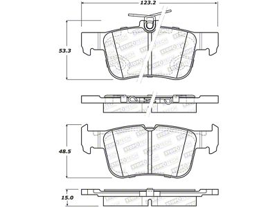 StopTech 13-18 Lincoln MKZ / Ford Fusion Street Select Rear - 305.16650