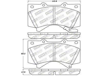 StopTech 13-18 Toyota Land Cruiser Performance Front Brake Pads - 309.13030