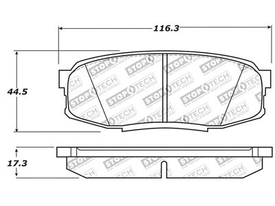 StopTech 13-18 Toyota Land Cruiser Performance Rear Brake Pads - 309.13040