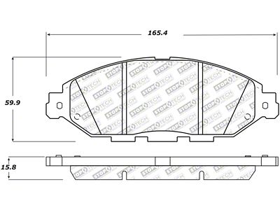 StopTech 13-19 Nissan Pathfinder Street Select Brake Pads - Front - 305.16490