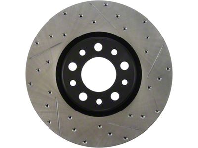 StopTech 13+ Dodge Dart Performance Slotted & Drilled Front Left - 127.63080L