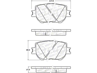 StopTech 14-15 Lexus IS Street Select Front Brake Pads - 305.17330