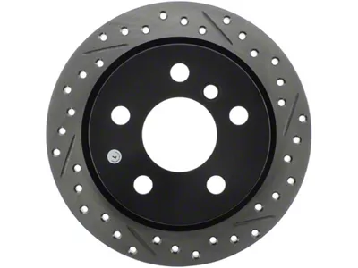 StopTech 14-15 Mini Cooper Base Slotted & Drilled Rear Left - 127.34159L