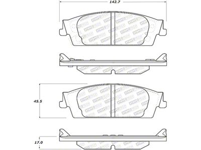 StopTech 15-17 Cadillac Escalade ESV Street Performance Rear Brake Pads - 305.17070