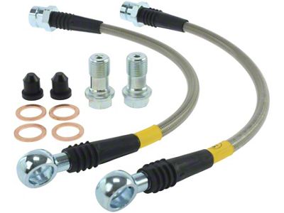 StopTech 15-17 Volkswagen GTI Stainless Steel Rear Brake Lines - 950.33522