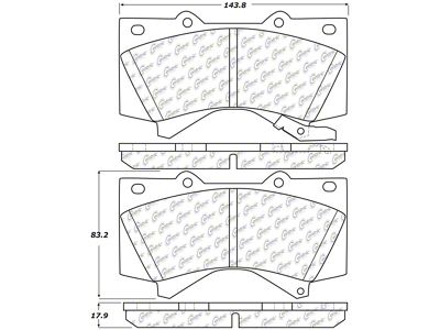 StopTech 2008 Lexus LX570 Front Truck & SUV Brake Pad - 319.13030