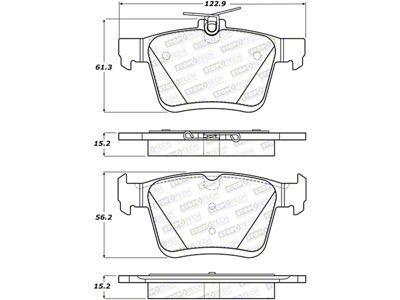 StopTech 2014 Acura TSX Sport Performance Rear Brake Pads - 309.17610