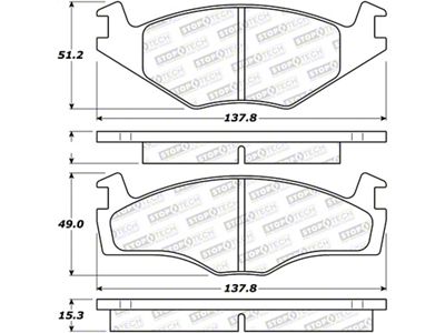 StopTech 85-93 Volkswagen Cabriolet Street Performance Front Brake Pads - 308.05690