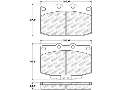 StopTech 86-91 Mazda RX-7 Street Select Front Brake Pads - 305.03310