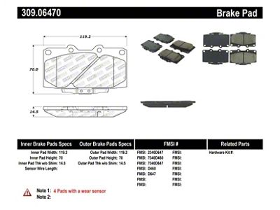StopTech 89-96 Nissan 300ZX Sport Performance Front Brake Pads - 309.06470