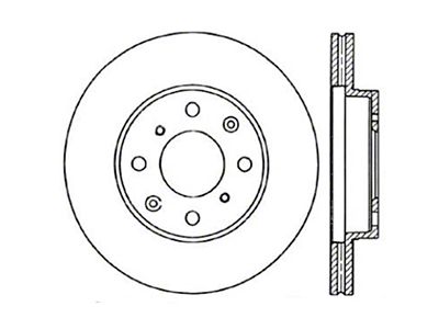 StopTech 90-00 Honda Civic / 90-91 CRX Drilled Left Front - 128.40023L