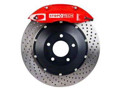 StopTech 91-05 Acura NSX Front BBK w/Red ST-40 Calipers Drilled - 83.055.4300.72