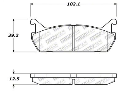 StopTech 91-96 Ford Escort / Mercury Tracer Street Select Rear - 305.04580