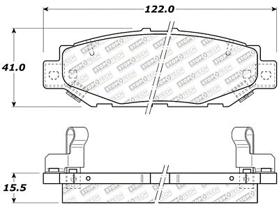StopTech 92-00 Lexus GS300 Street Select Rear Brake Pads - 305.05720