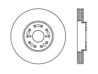 StopTech 93-05 Lexus GS 300/350/400/430/450H / 00-05 IS250/300/350 Front Left - 128.44083L