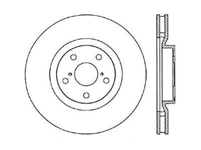 StopTech 93-98 Toyota Supra Turbo Drilled Left Front Rotor - 128.44103L