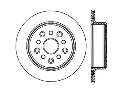 StopTech 93-98 Toyota Supra Turbo Drilled Left Rear Rotor - 128.44105L