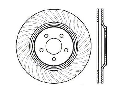 StopTech 94-04 Ford Mustang SVT Cobra Slotted & Drilled Sport - 127.61045R