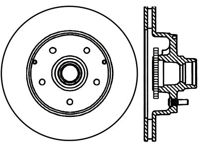 StopTech 94-96 Chevrolet Impala / 91-96 Chevrolet Caprice Cryo-Stop Right - 126.62035CSR