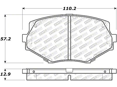 StopTech 94-97 / 99-02 Mazda Miata Street Select Front Brake - 305.06350