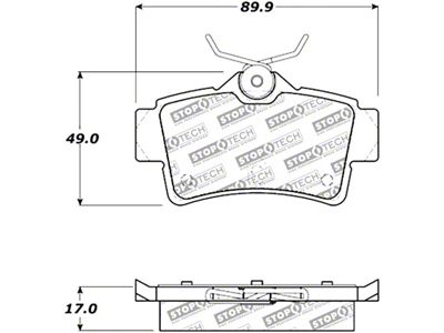 StopTech 95-00 Lexus LS400 Street Select Front Brake Pads - 305.06650