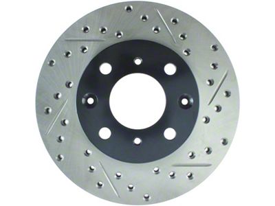 StopTech 96-00 Honda Civic DX/HX Coupe/90-00 Civic DX/LX Sedan Slotted - 127.40023L