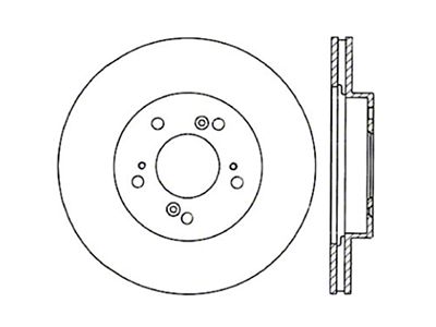 StopTech 97-01 Acura Integra Type R / 97-01 Honda CR-V - 128.40026L